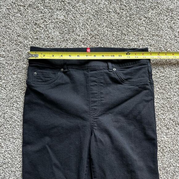 SPANX black denim skinny pants jeans size M - Picture 10 of 11